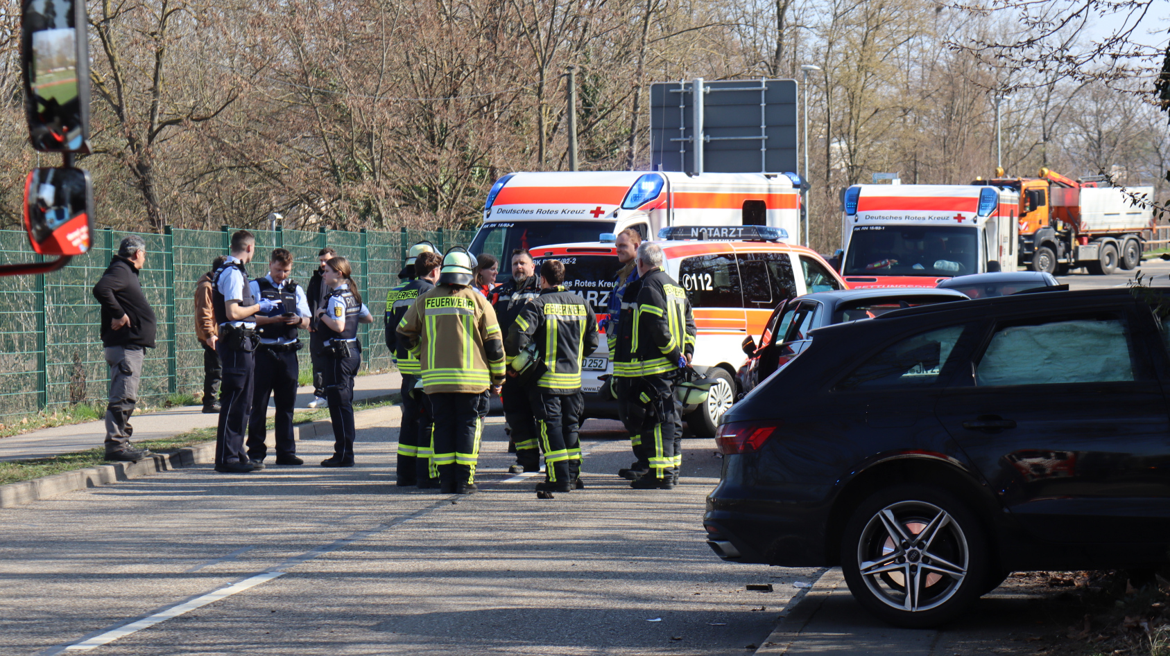 Verkehrsunfall mit zwei beteiligten Fahrzeugen