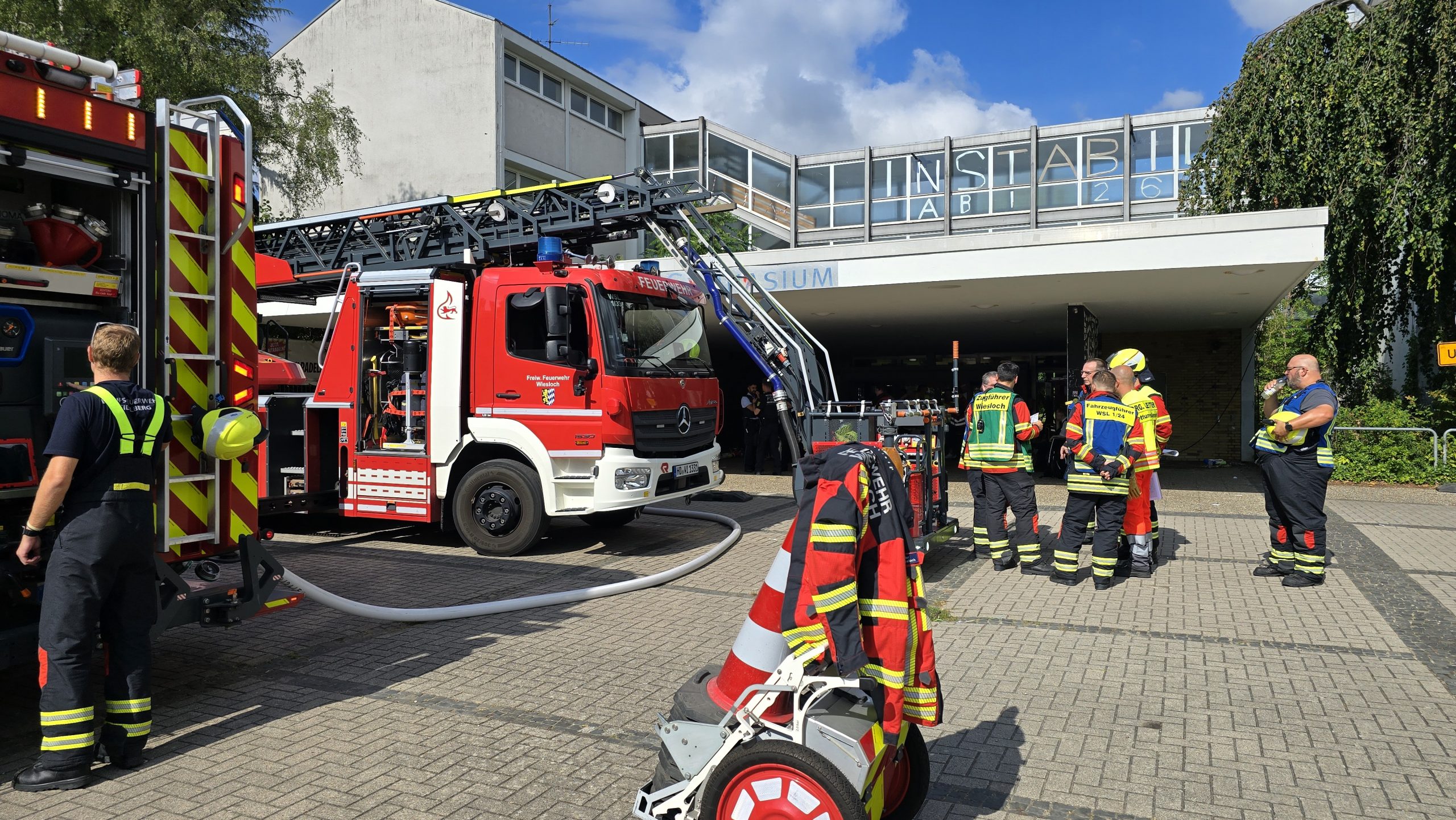 Feuerwehreinsatz am Ottheinrich-Gymnasium in Wiesloch