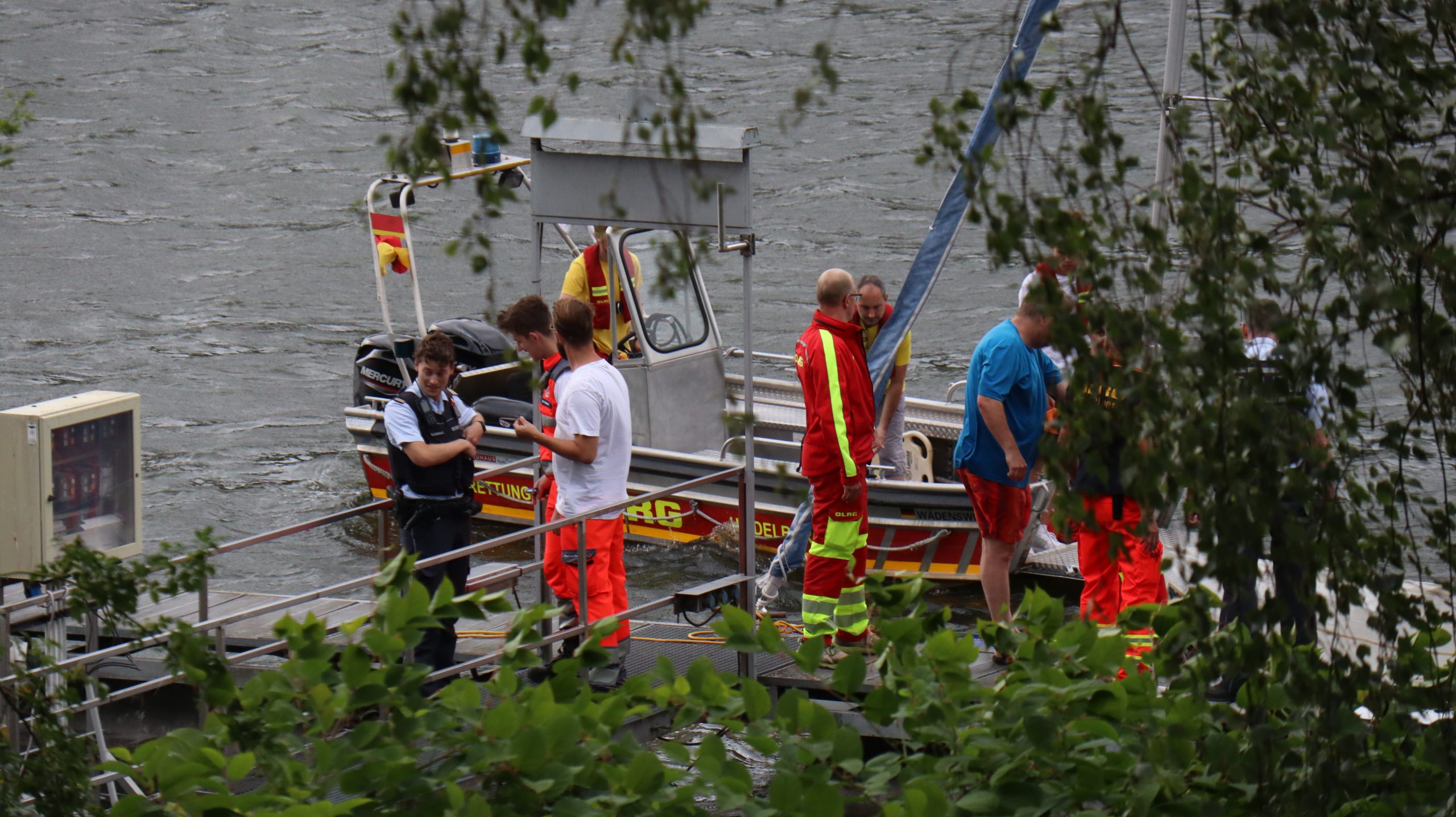 Einsatz auf dem Neckar in Heidelberg