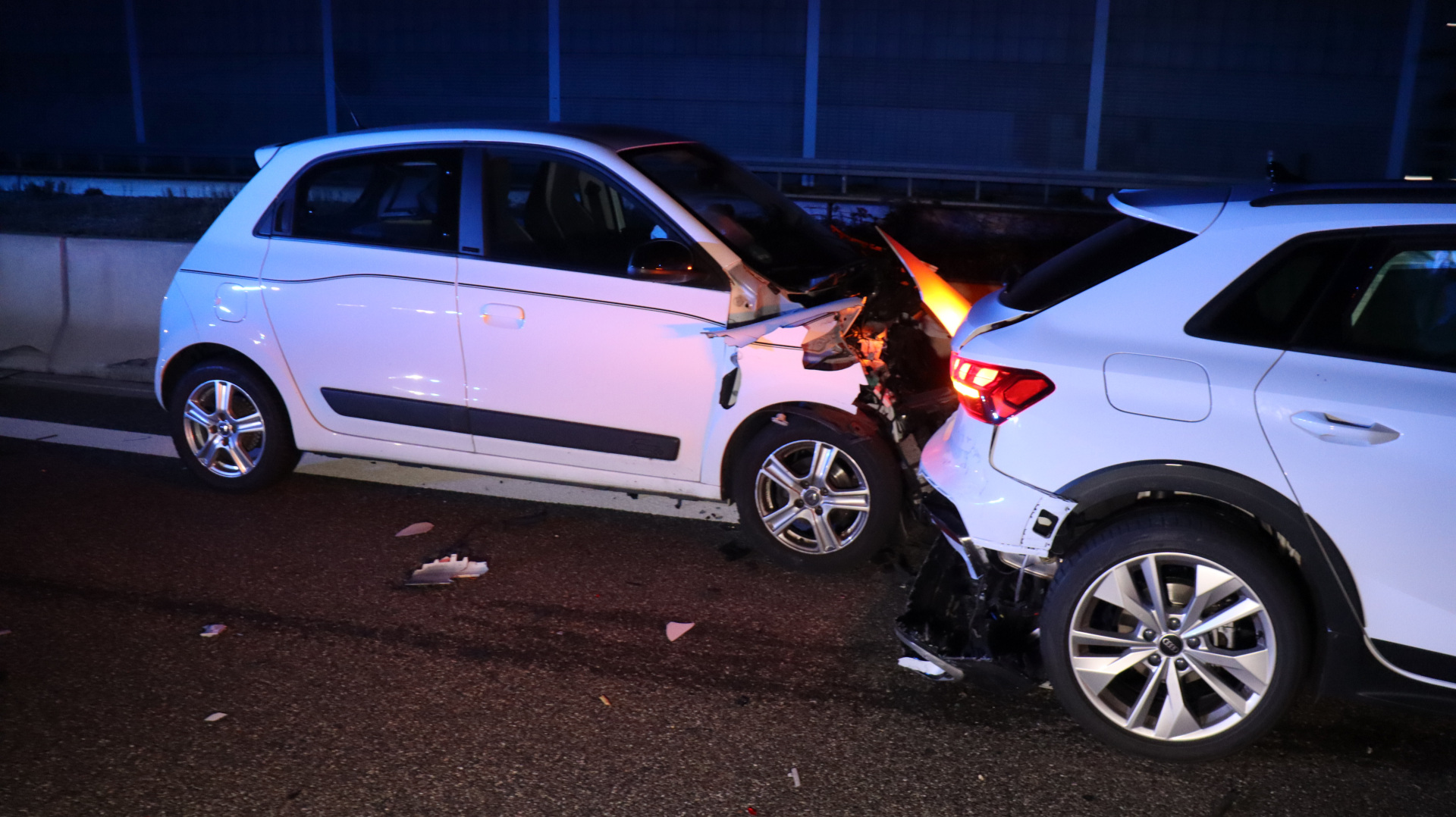 A6 bei Dielheim: Acht Menschen bei Unfall leicht verletzt